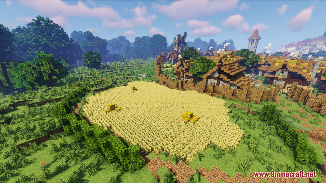 Epic Medieval Town Map (1.21.1, 1.20.1) - Ideal Survival Village ...