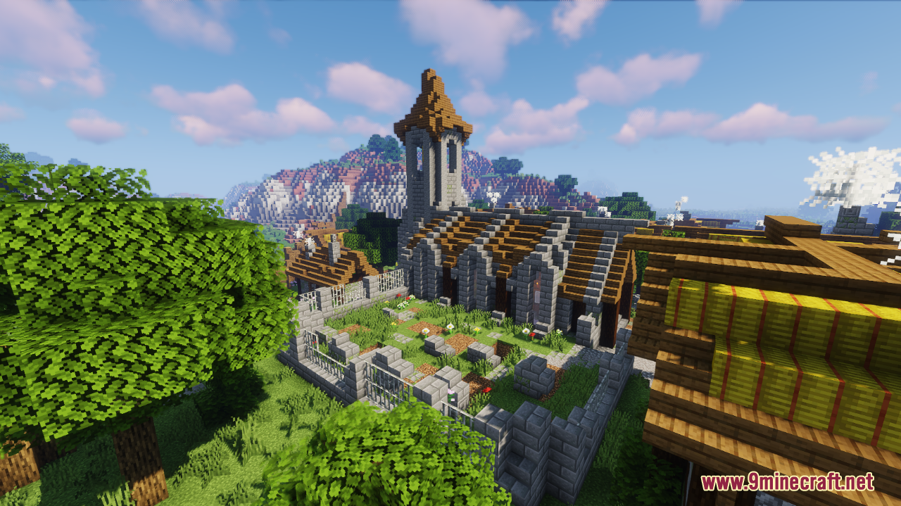 Epic Medieval Town Map (1.21.1, 1.20.1) - Ideal Survival Village ...