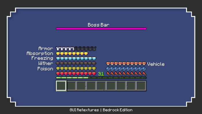 Java Gui Bedrock Mod GUI Retextures Pack (1.21, 1.20) - MCPE/Bedrock - Aadhu.com
