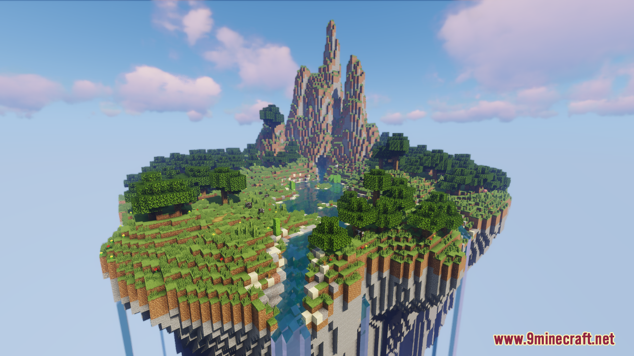 Floating Island - Oak Land Map (1.21.2, 1.20.1) - Mesmerizing World ...