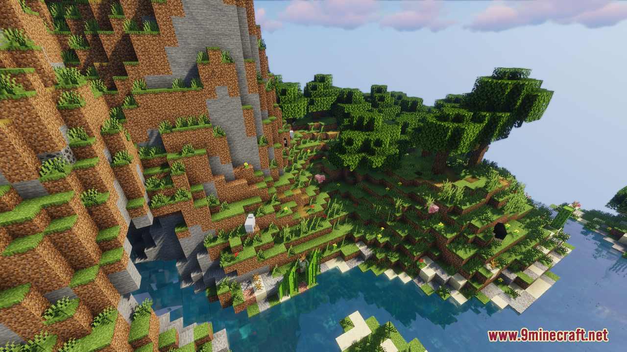 Floating Island - Oak Land Map (1.21.2, 1.20.1) - Mesmerizing World ...