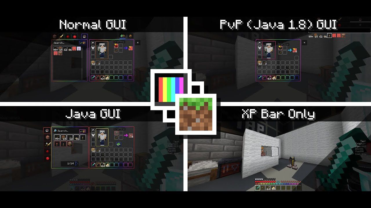 Animated Rgb Xp Bar &Amp; Classic Inventory Gui Pack (1.21, 1.20) - Mcpe/Bedrock 41 1730000629 174 animated rgb xp bar classic inventory gui pack 121