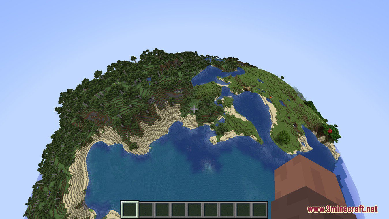 Globe Shaders (1.21.3, 1.20.1) – Make The World Look Spherical 47 1730017056 733 globe shaders 1213 1201 – make the world look spherical