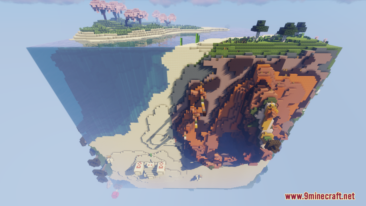 The Wiki Globe Map (1.21.3, 1.20.1) - Fully Playable Survival Map ...