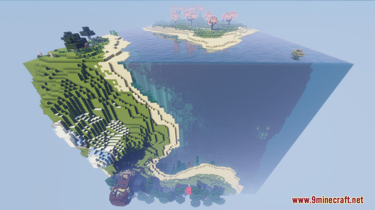 The Wiki Globe Map (1.21.3, 1.20.1) - Fully Playable Survival Map ...