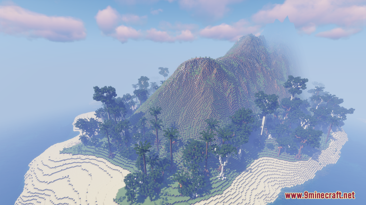 Custom Beach Island Map (1.21.3, 1.20.1) - Survival Friendly - Aadhu.com