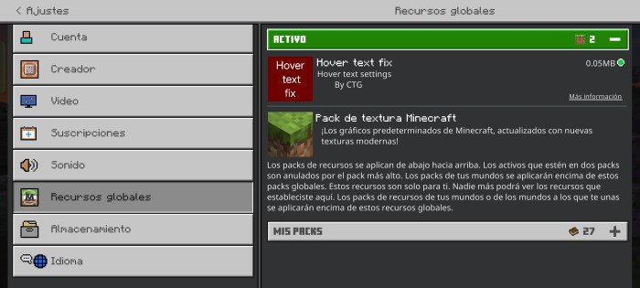 Hover Text Fix Pack (1.21, 1.20) - MCPE/Bedrock - Aadhu.com