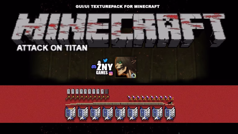 Attack on titan ui pack (1. 21, 1. 20) – mcpe/bedrock