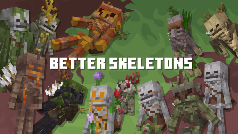 Better skeletons texture pack (1. 21, 1. 20) – mcpe/bedrock