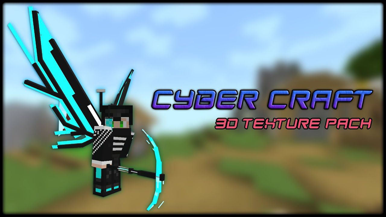 Cyber craft texture pack 121 120 3d pack for