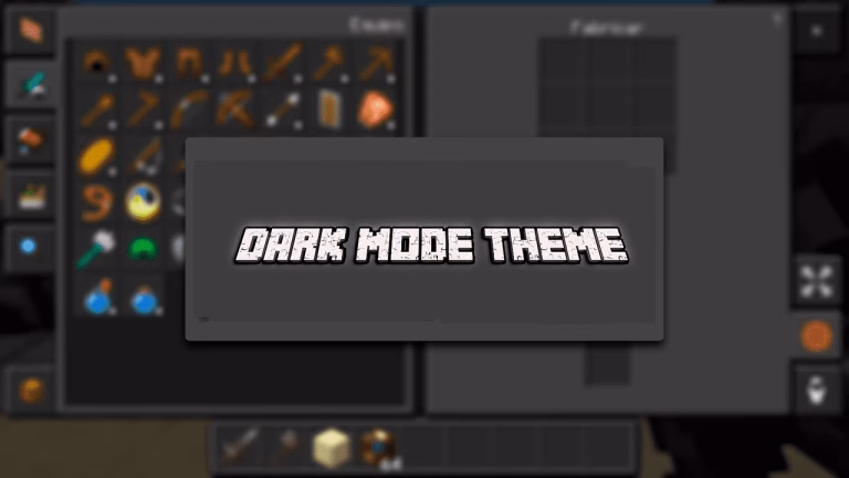 Dark mode theme texture pack (1. 21, 1. 20) – mcpe/bedrock