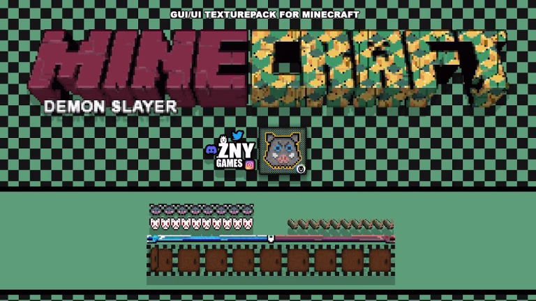 Demon slayer ui pack (1. 21) – mcpe/bedrock
