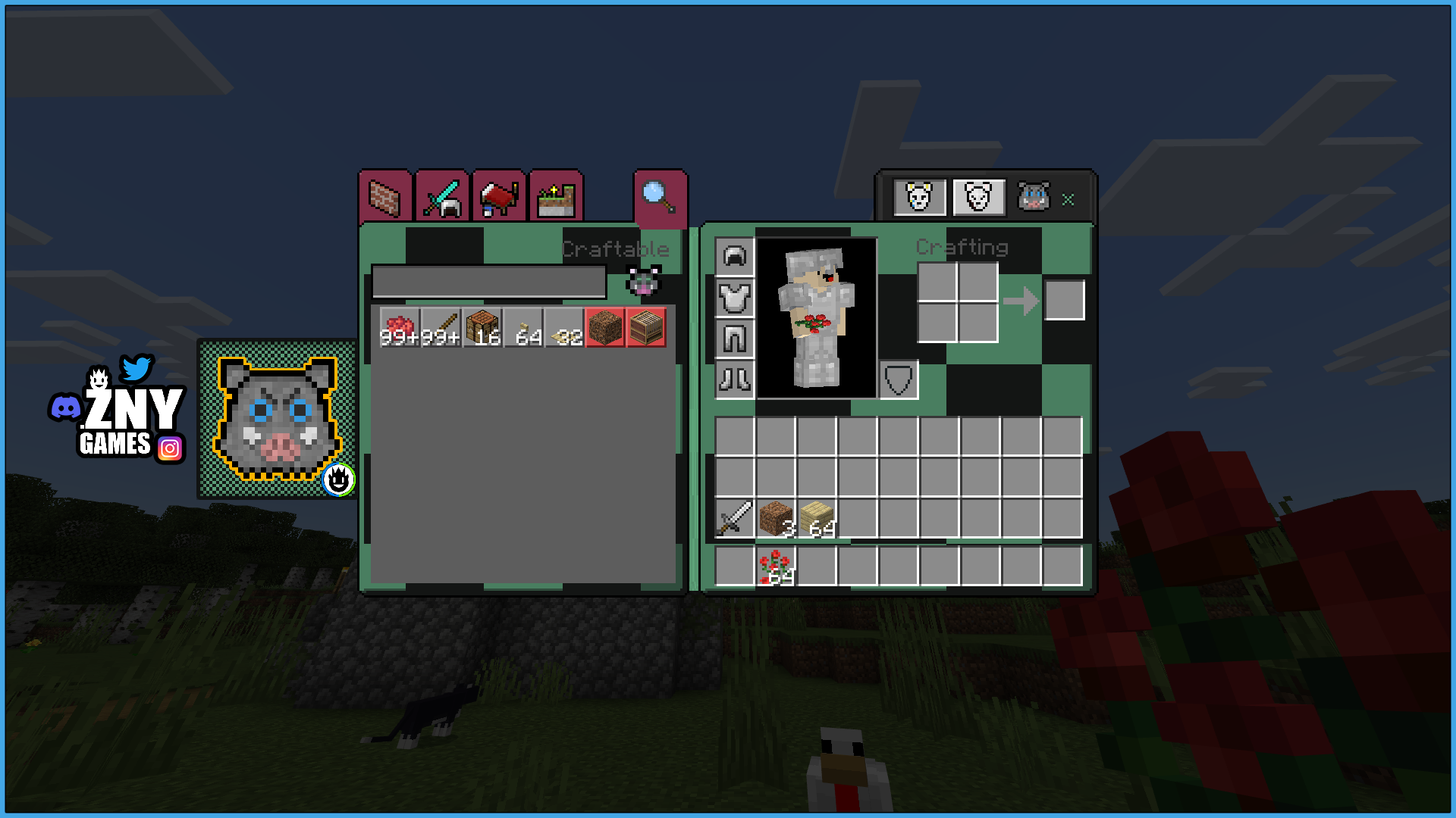 Demon slayer ui pack 121 mcpebedrock