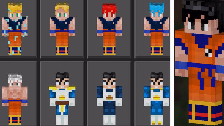 Dragonball skin pack (1. 19) – mcpe/bedrock