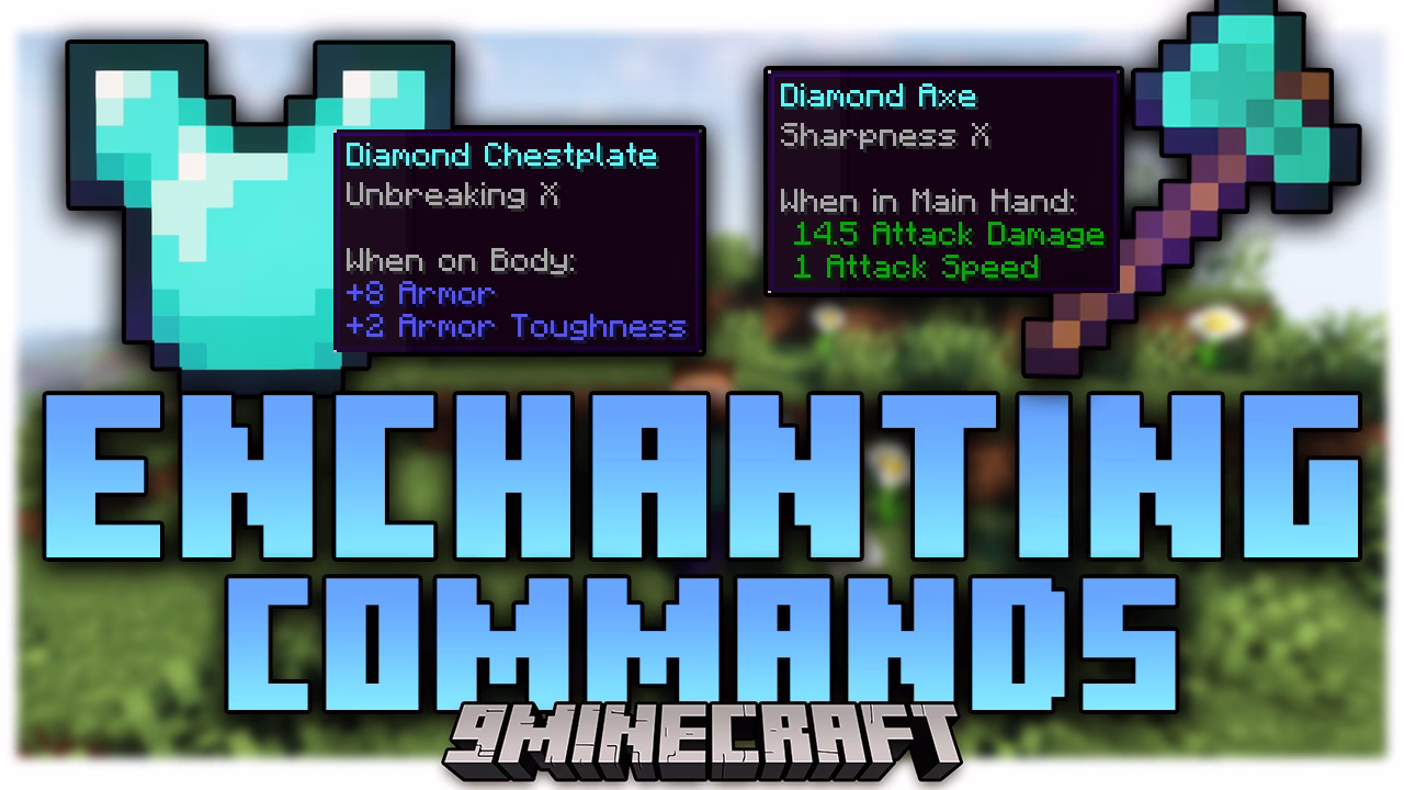 Enchanting commands mod (1. 21. 3, 1. 20. 1) – easier way to enchant equipment