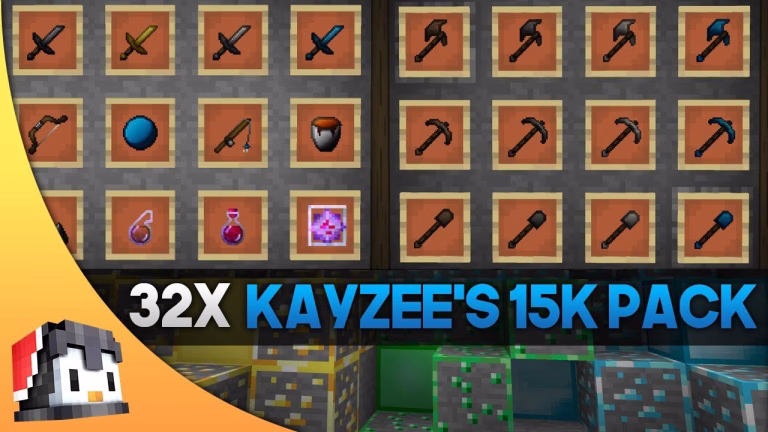 Kayzee’s 15k [32x] texture pack (1. 20) – mcpe/bedrock pvp pack