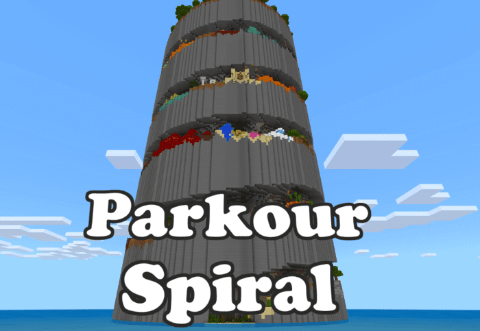 Parkour spiral map 120 119 mcpebedrock