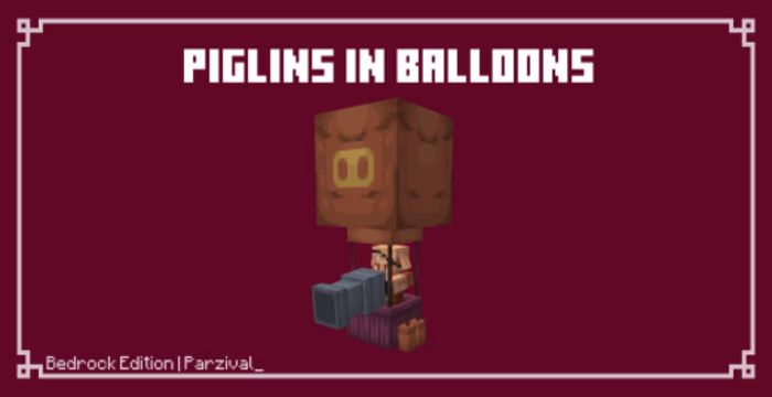 Piglins in balloons texture pack (1. 21) – bare bones compatibility