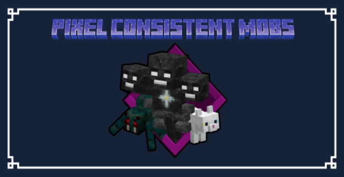 Pixel Consistent Mobs Texture Pack (1.21) – MCPE/Bedrock