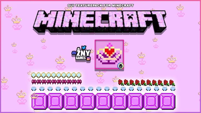 Princess gui pack (1. 21) – mcpe/bedrock