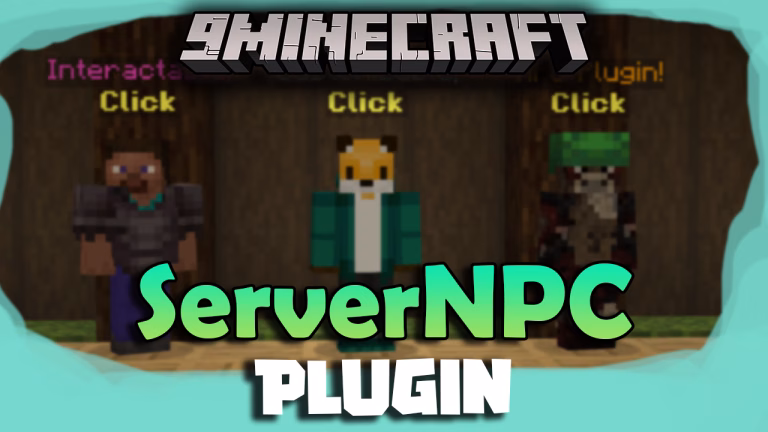 Servernpc plugin (1. 8. 9, 1. 7. 10) – manage server navigation with customizable npcs