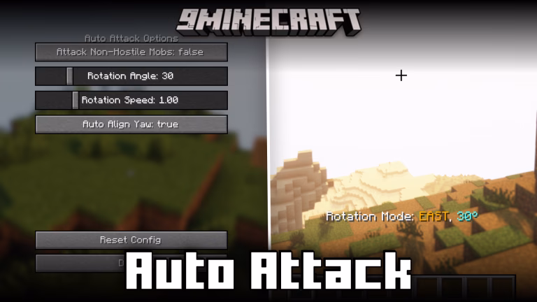 Auto attack mod (1. 21. 1, 1. 21) – automatic attack & rotation