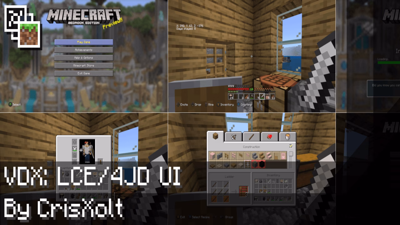 Vdx: Legacy Console Ui Pack (1.21, 1.20) – Mcpe/Bedrock Vdx: legacy console ui pack (1. 21, 1. 20) – mcpe/bedrock