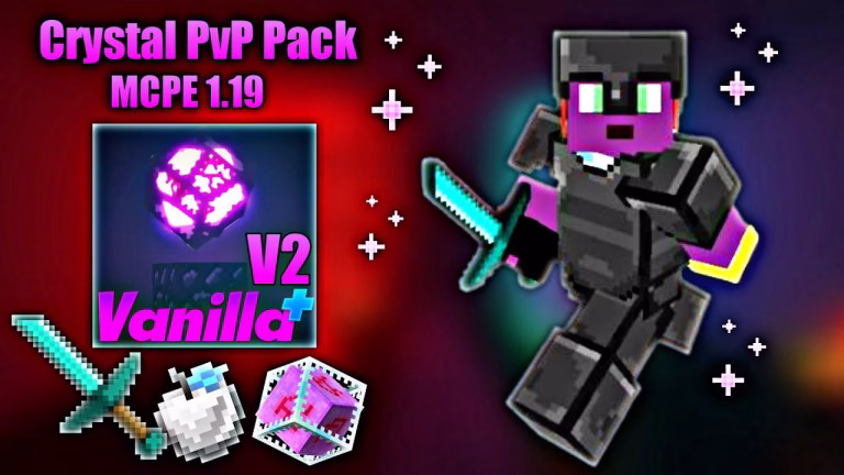 Vanilla plus v2 texture pack (1. 20, 1. 19) – crystal pvp pack mcpe/bedrock