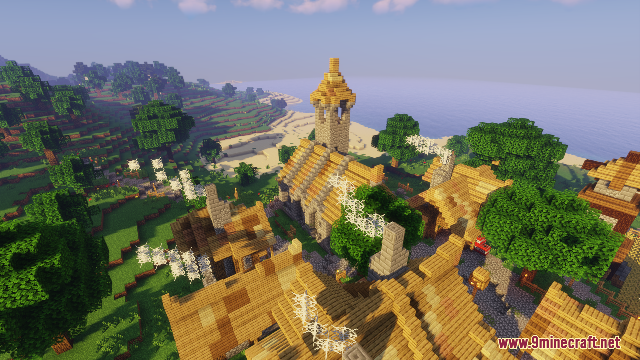 Epic Medieval Village Map (1.21.3, 1.20.1) - A Time To Remember - Aadhu.com