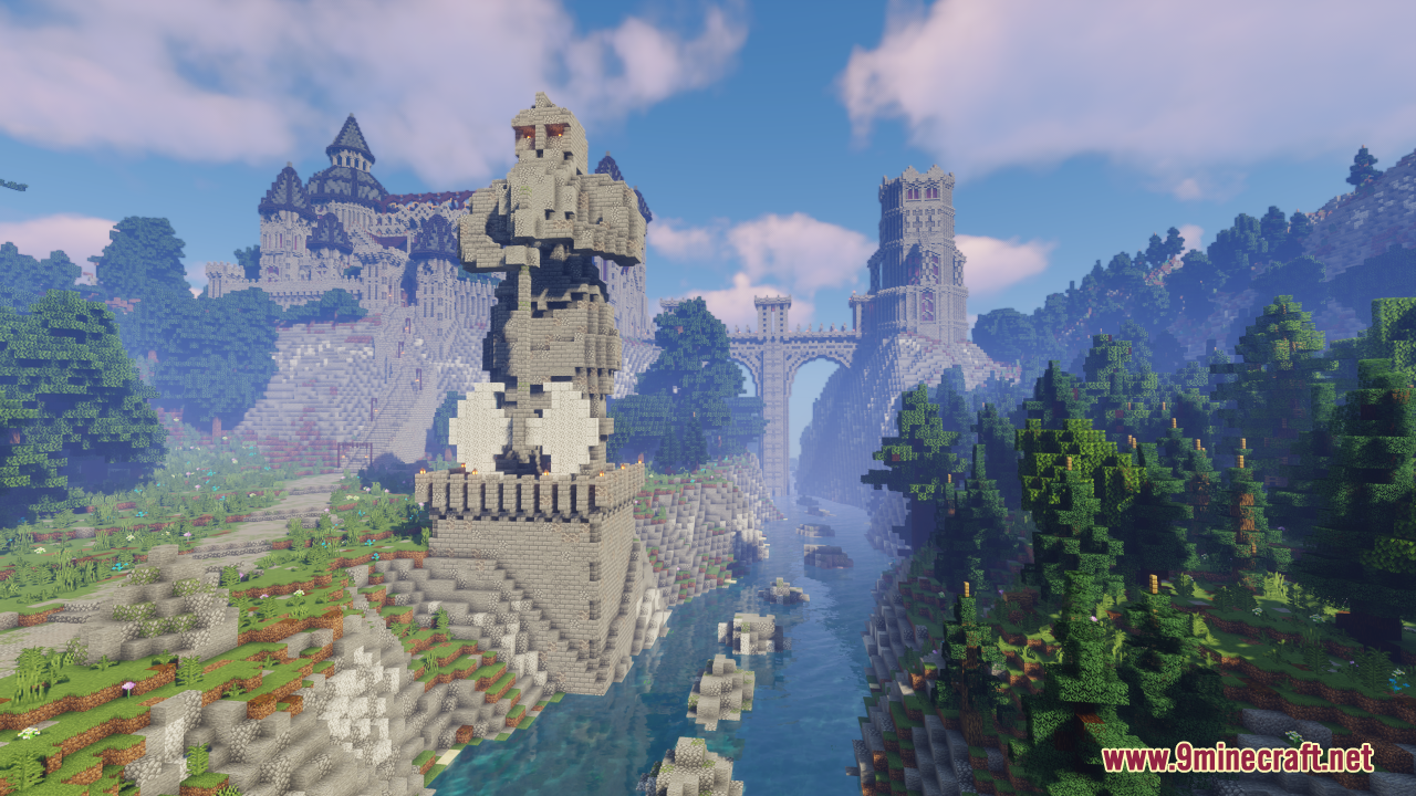 Castle In A Valley Map (1.21.3, 1.20.1) - Majestic Build - Aadhu.com