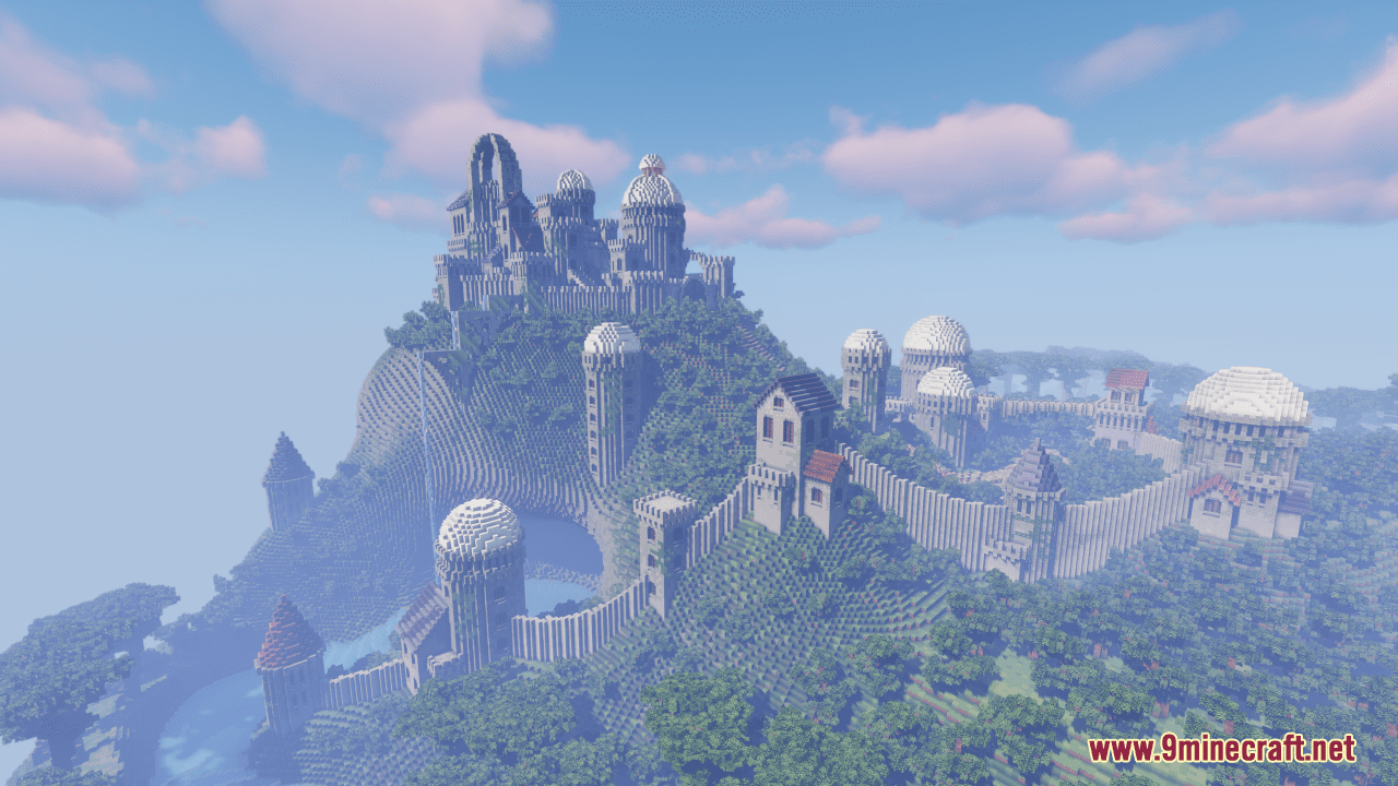 Castle On The Mountain Map (1.21.3, 1.20.1) - Fantasy Build - Aadhu.com