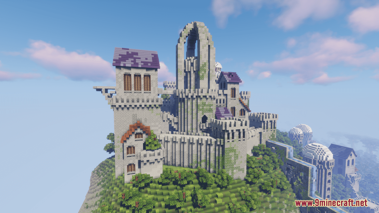 Castle On The Mountain Map (1.21.3, 1.20.1) - Fantasy Build - Aadhu.com