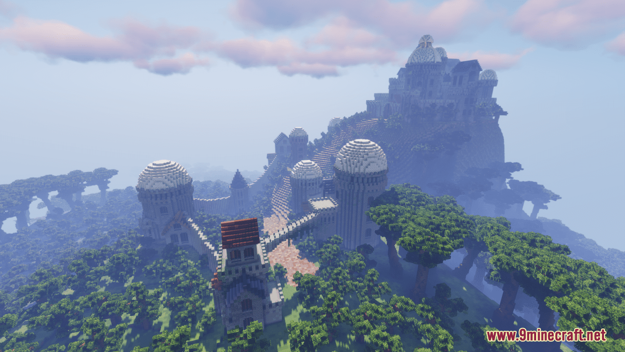 Castle On The Mountain Map (1.21.3, 1.20.1) - Fantasy Build - Aadhu.com