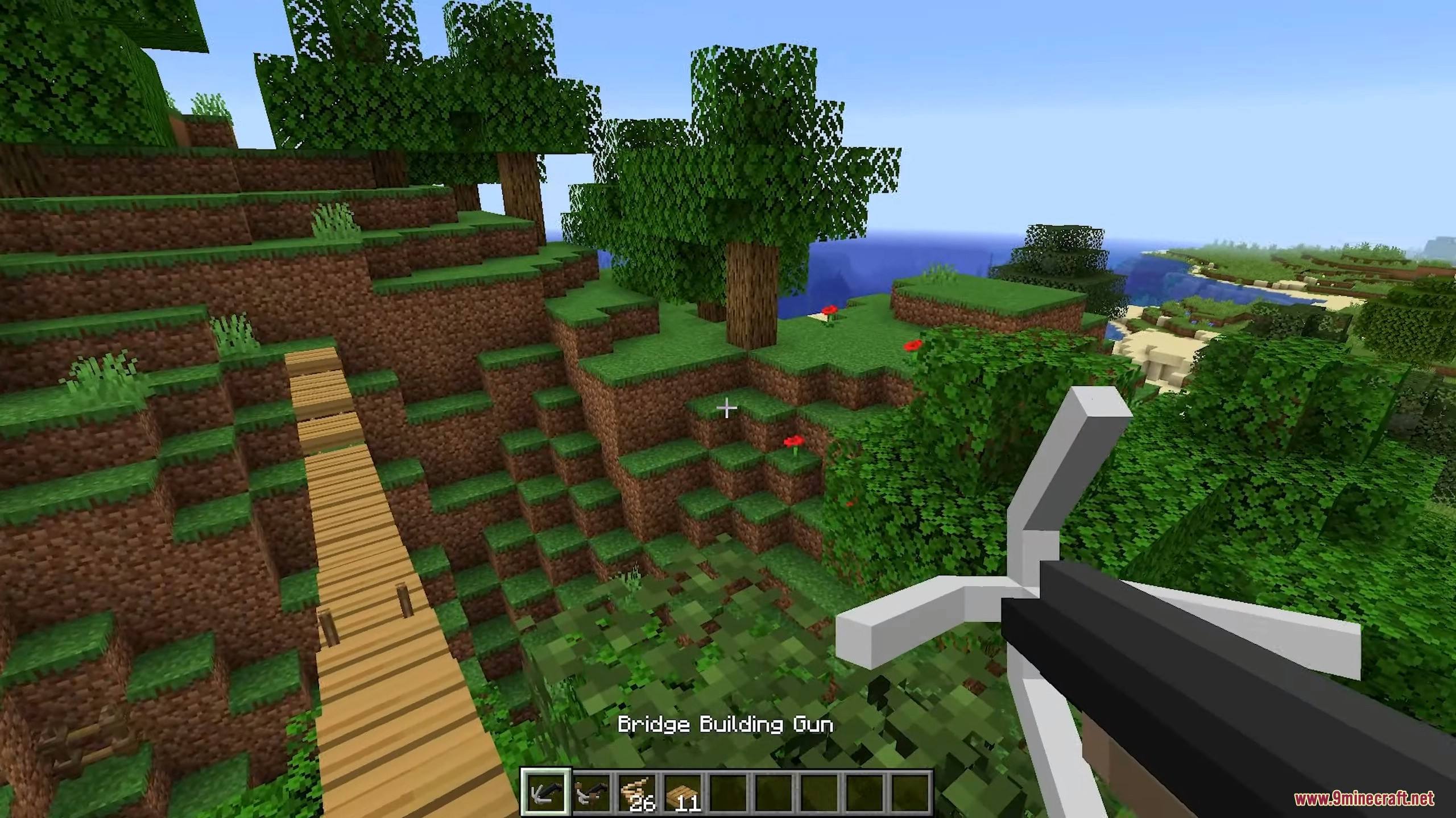 Smb1 Rope Bridge Rope Bridge Mod (1.16.5, 1.12.2) - Grappling Gun, Custom Bridges ...