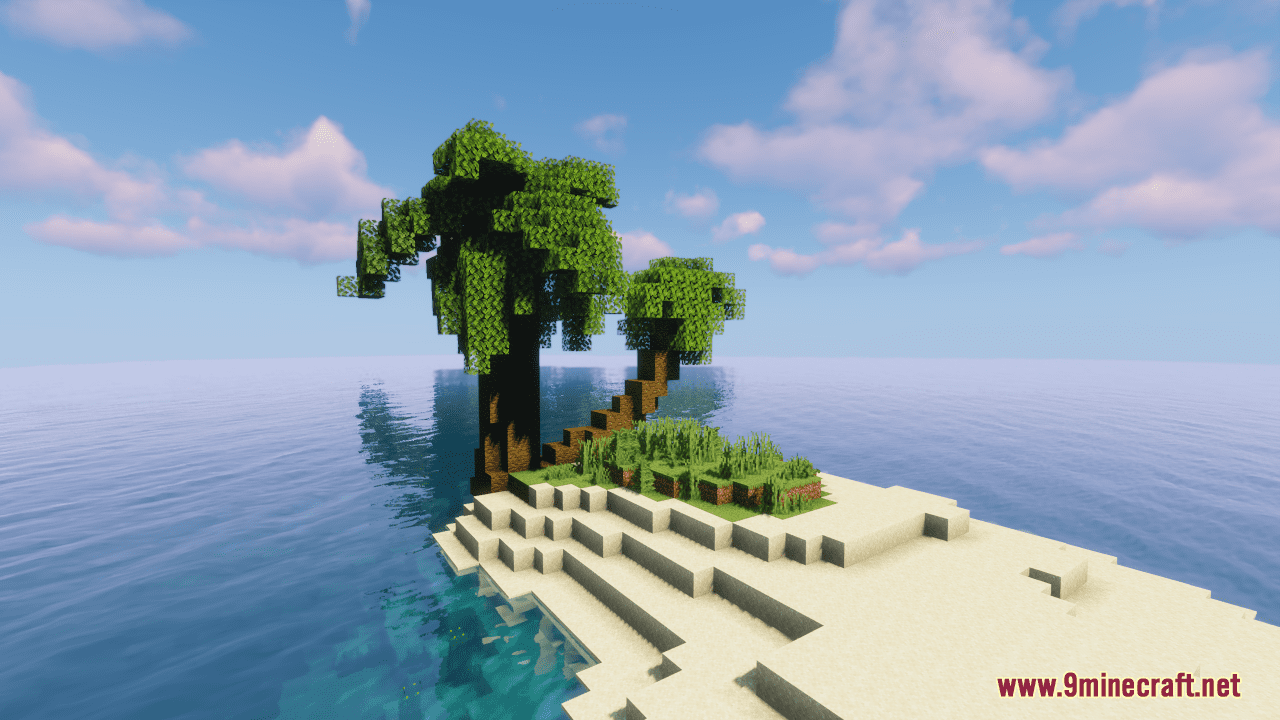 Tiny Palm Island Map (1.21.3, 1.20.1) - Ocean And Sun - Aadhu.com