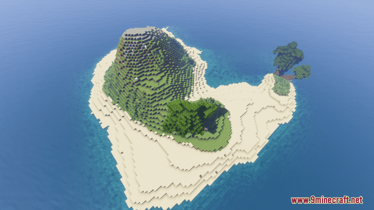 Tiny Palm Island Map (1.21.3, 1.20.1) - Ocean And Sun - Aadhu.com