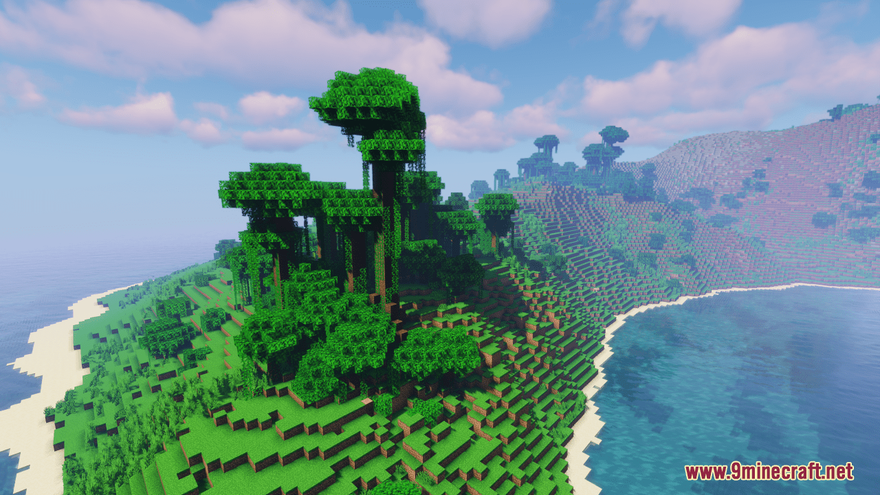 Jungle Cliffs Map (1.21.3, 1.20.1) - Bulky Survival Island - Aadhu.com
