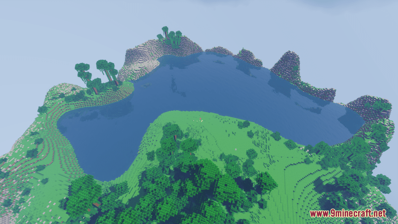 Jungle Cliffs Map (1.21.3, 1.20.1) - Bulky Survival Island - Aadhu.com