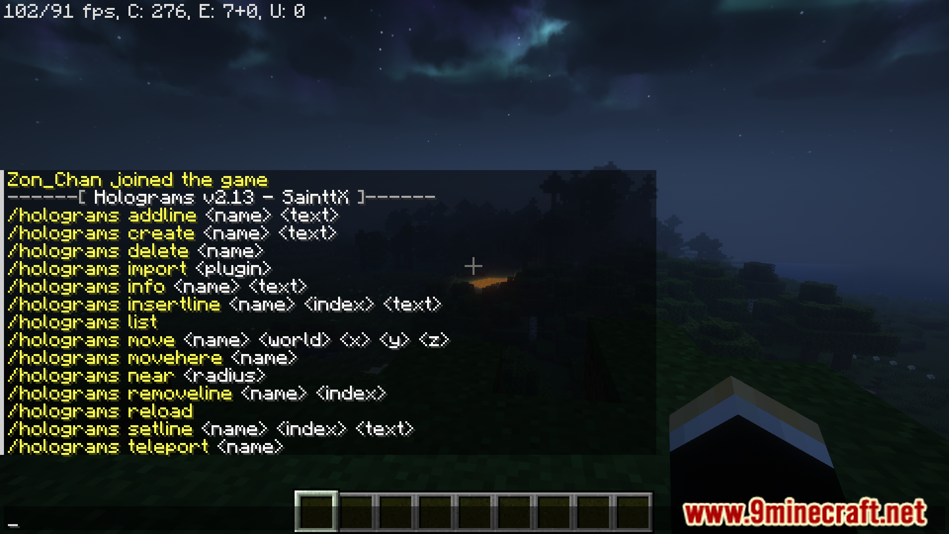 Holograms Plugin (1.12.2, 1.8.9) - A Efficient Hologram Managing Plugin ...