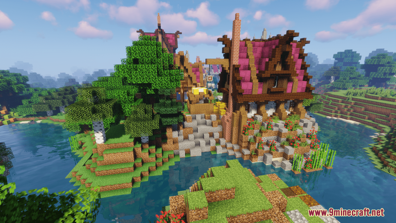 Fantasy Village And Castle Map (1.21.3, 1.20.1) - Enchanted Heaven ...
