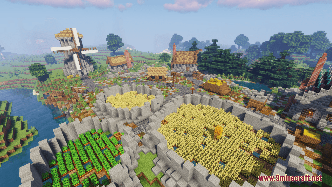 Fantasy Village And Castle Map (1.21.3, 1.20.1) - Enchanted Heaven ...