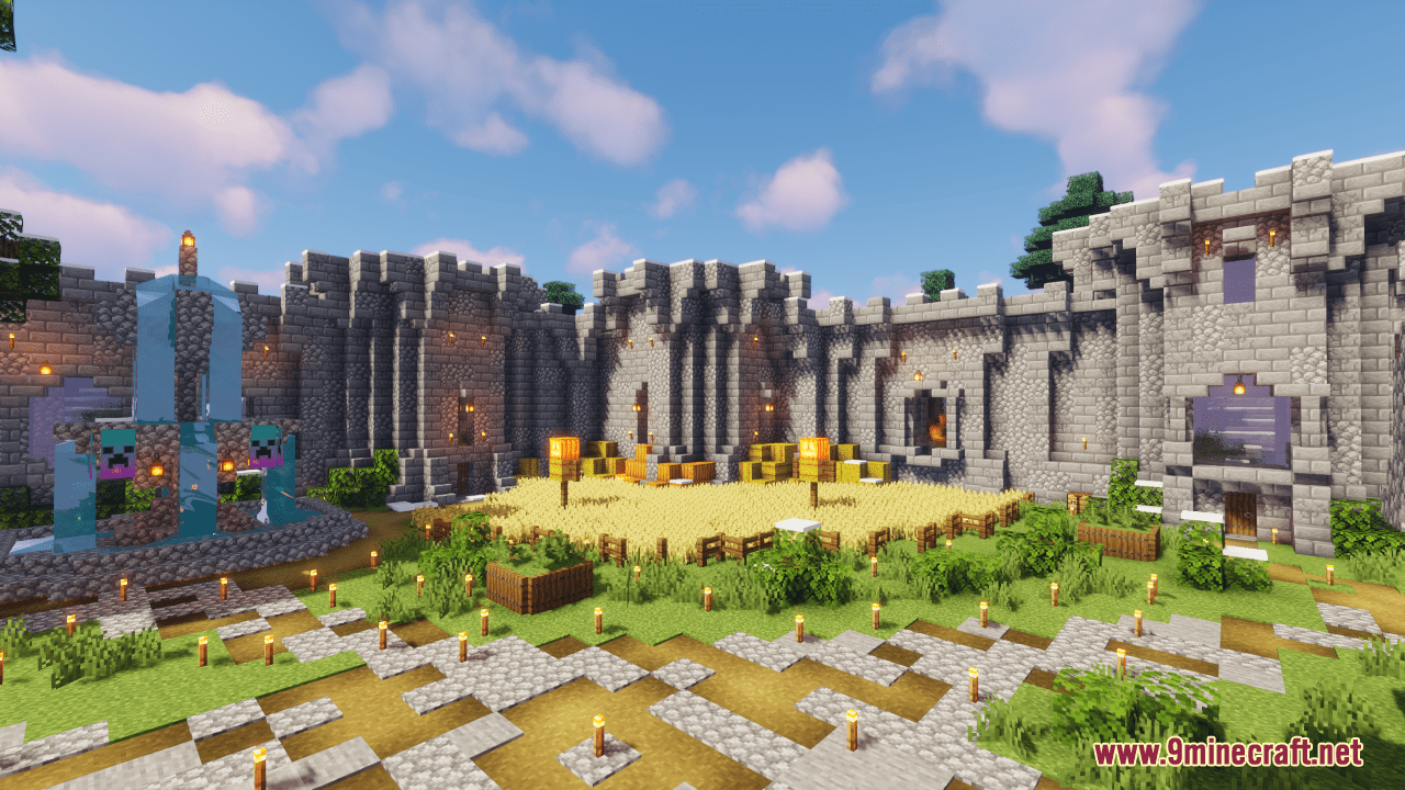 Mountain Castle Monastery Map (1.21.3, 1.20.1) - Snowy Build With ...