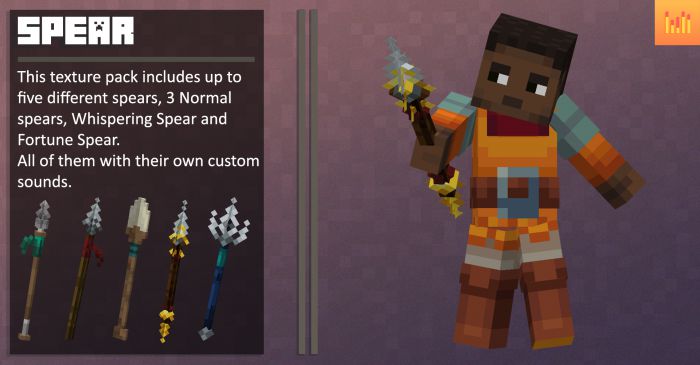 Custom 3D Trident Texture Pack (1.19, 1.18) For MCPE/Bedrock Edition ...