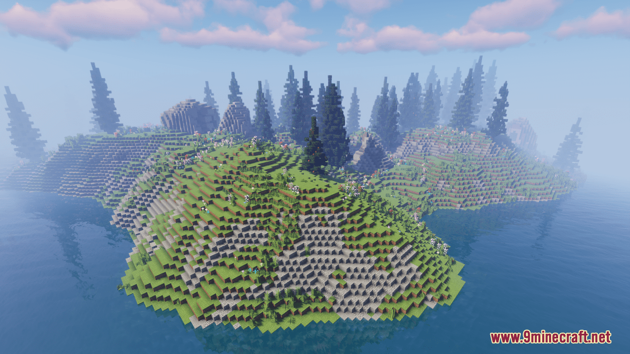 All Alone Map (1.21.3, 1.20.1) - Vast Survival Island - Aadhu.com