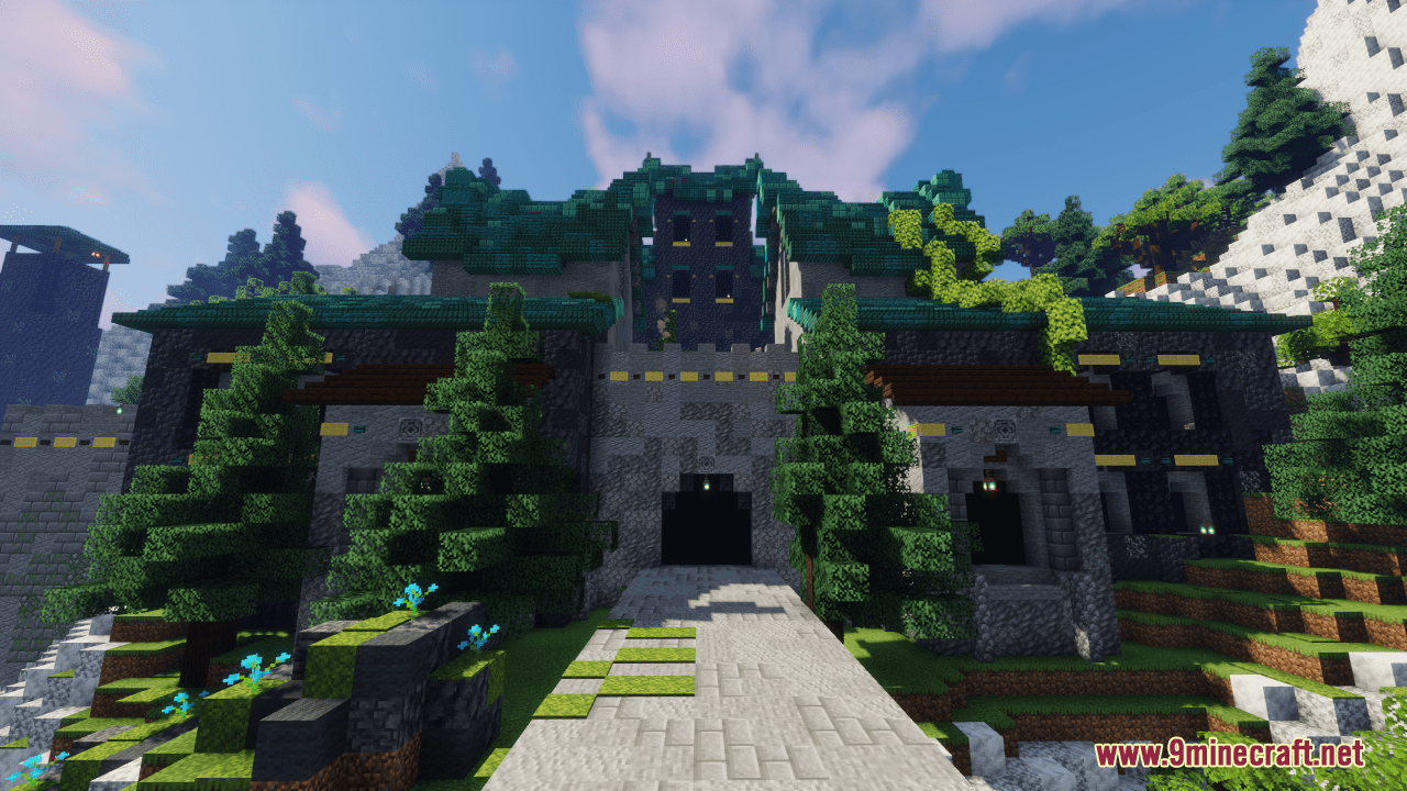 Castle On A Mountain Map (1.21.3, 1.20.1) - A Majestic Fortress - Aadhu.com
