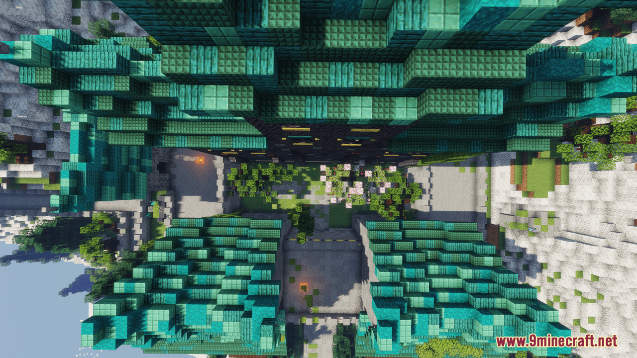 Castle On A Mountain Map (1.21.3, 1.20.1) - A Majestic Fortress - Aadhu.com