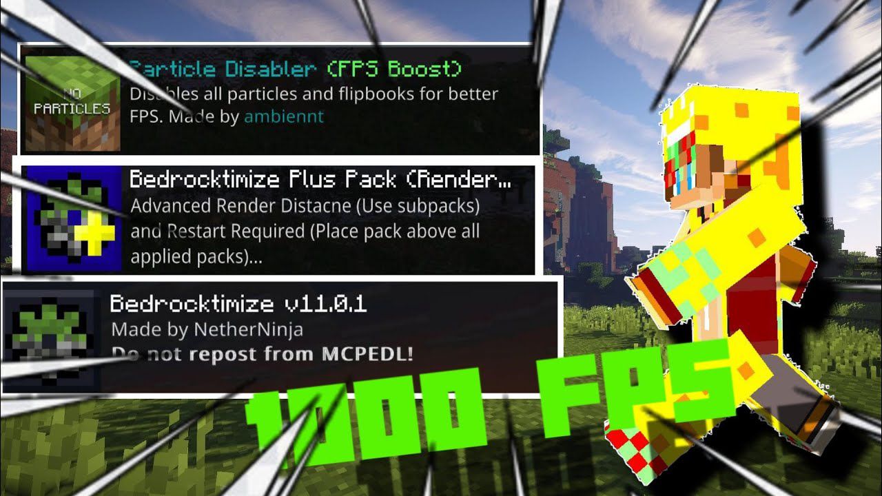Bedrocktimize (1.19, 1.18) – Better UI, Distance Chunks, FPS Boost Bedrocktimize (1.19, 1.18) – Better UI, Distance Chunks, FPS Boost