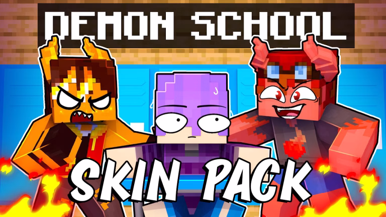 Demon school skin pack (1. 21, 1. 20) – mcpe/bedrock