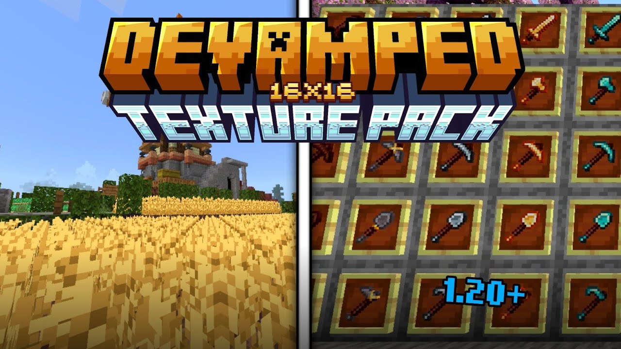 Devamped 16x texture pack 120 mcpebedrock