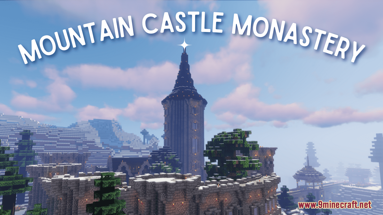 Mountain Castle Monastery Map (1.21.3, 1.20.1) - Snowy Build With ...